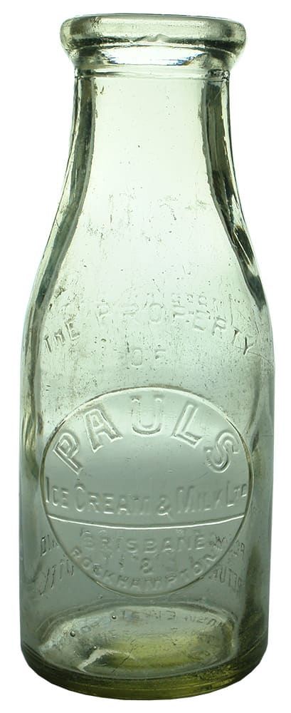 Pauls Ice Cream Milk Brisbane Bottle