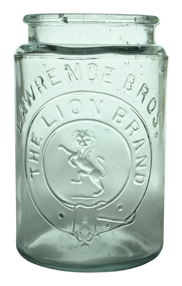 Lawrence Bros Lion Brand Jam Jar