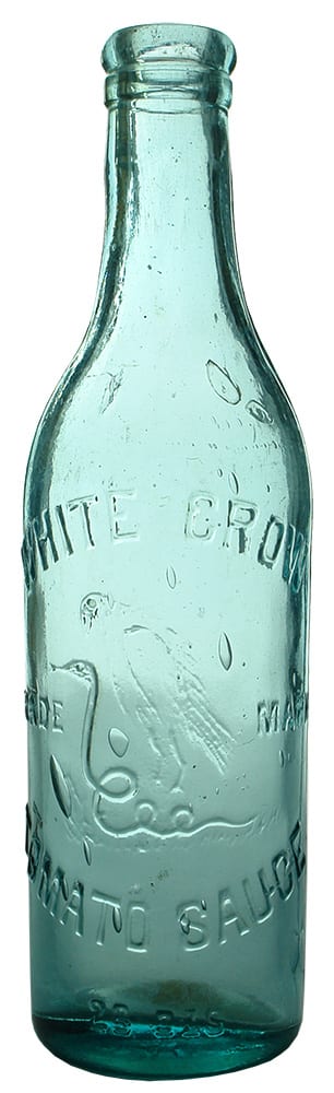 White Crow Antique Sauce Bottle