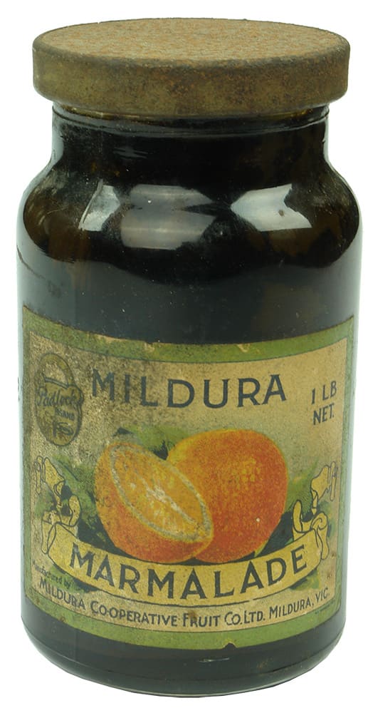 Mildura Marmalade Bowrings Stores Vintage Jar