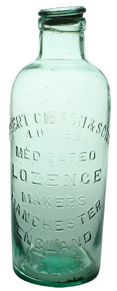 Robert Gibson Medicated Lozenge Antique Jar