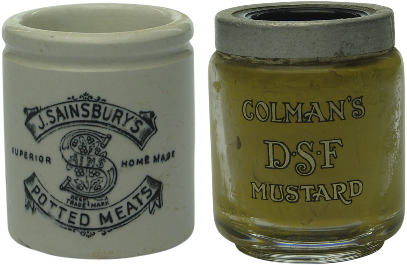 English Mustard Potted Meats Jars