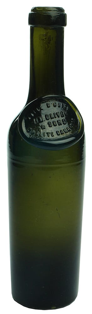 Oliver Huile D'Olive Antique Sealed Bottle