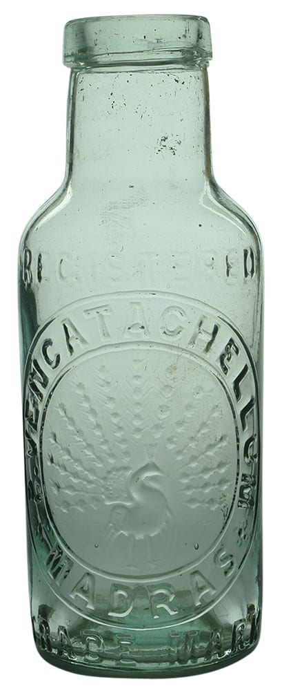 Vencatachellum Madras Registered Peacock Pickle Chutney Bottle