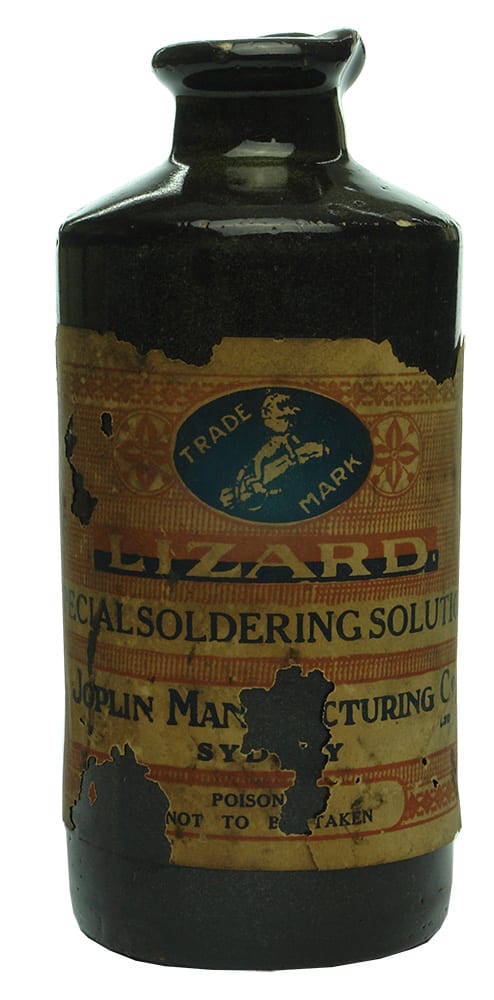 Lizard Special Soldering Solution Stoneware Jar