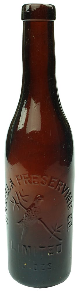 Rosella Preserving Amber Glass Tomato Sauce Bottle