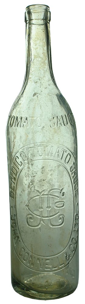 John Connell Tomato Sauce Antique Bottle