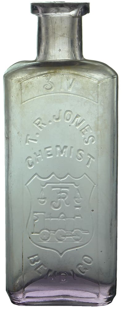 Jones Bendigo Train Scales Pharmacy Chemist Bottle