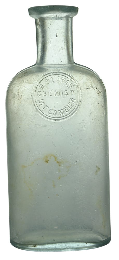 Glover Mount Gambier Antique Chemist Prescription Bottle