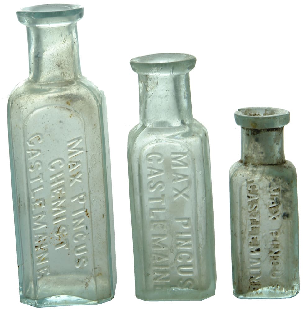 Collection Pincus Castlemaine Antique Bottles