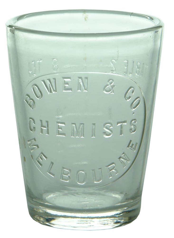 Bowen Chemists Melbourne Dose Chemist Cup Glass