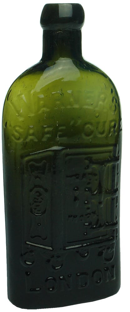 Warner's Safe Cure London Green Glass Bottle