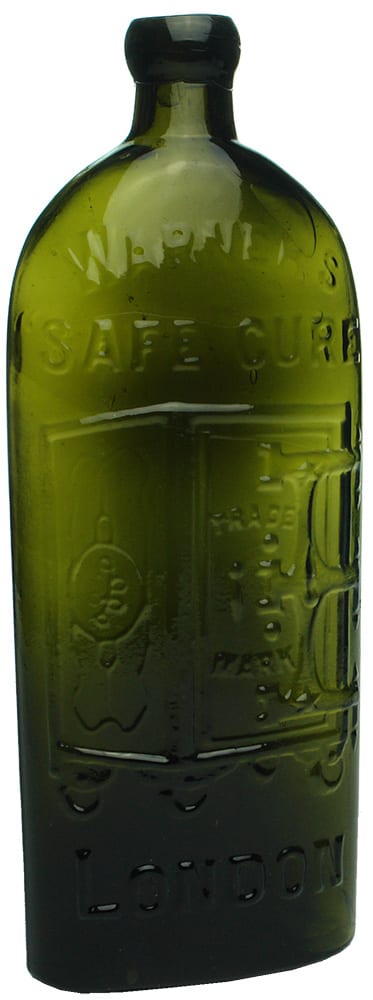 Warner's Safe Cure London Green Glass Bottle