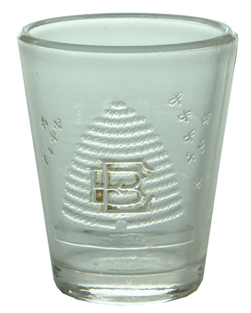 Elliott Bros Beehive Dose Medicine Cup Glass