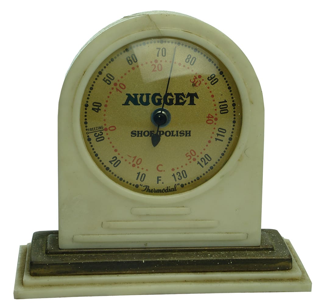 Nugget Shoe Polish Thermometer Advertising