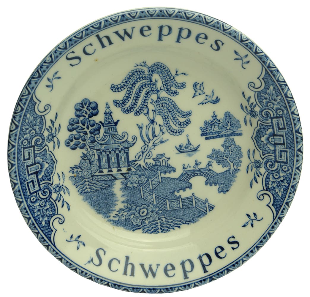 Schweppes Willow Pattern Change Tray