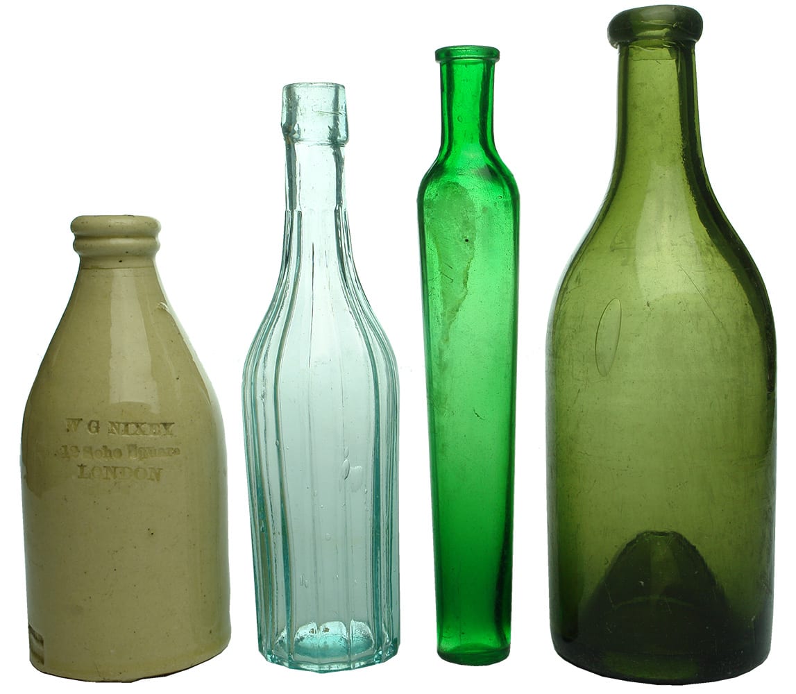 Collection Vintage Old Bottles
