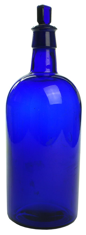 Cobalt Blue Chemist Bottle