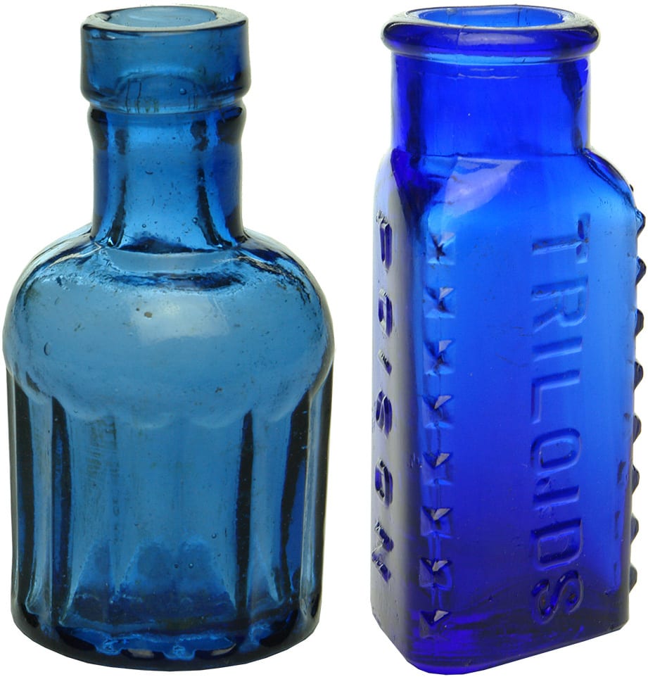 Cobalt Blue Poison Bottles