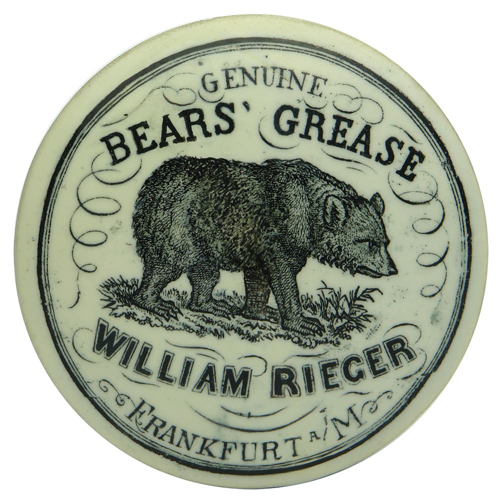 William Rieger Frankfurt Bears Grease Pot Lid