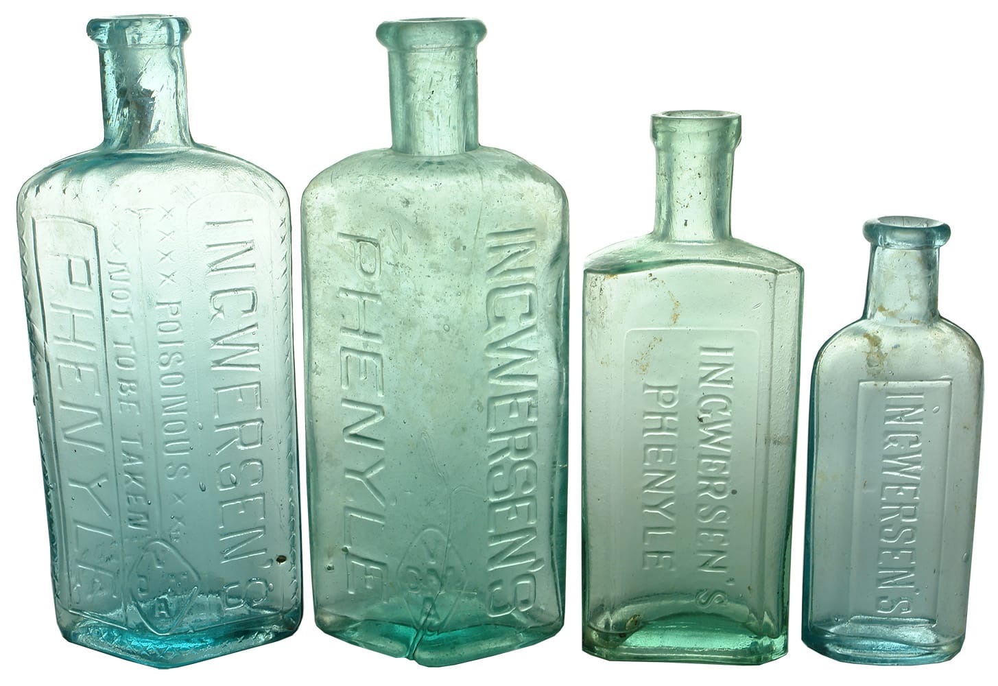 Ingwersen's Phenyle Poison Bottles