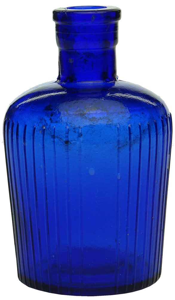 Cobalt Blue Lysol Poison Bottle