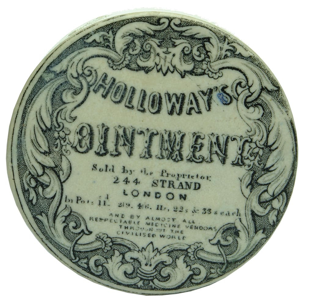 Holloways Ointment Strand Pot Lid