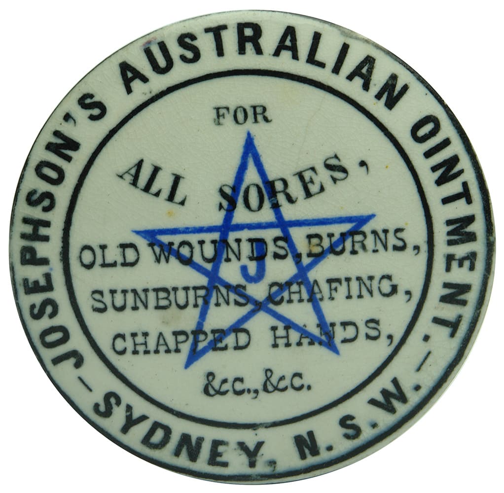 Josephsons Australian Ointment Sydney Pot Lid