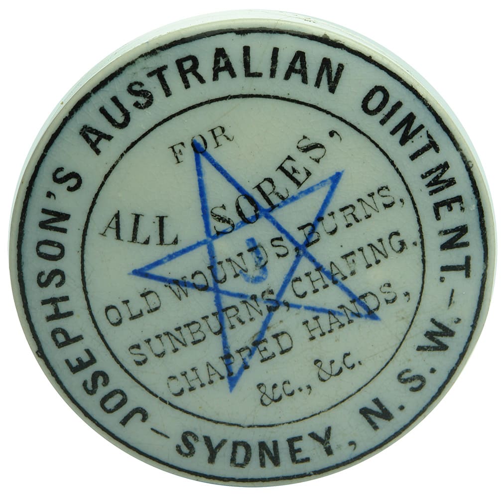 Josephsons Australian Ointment Sydney Pot Lid