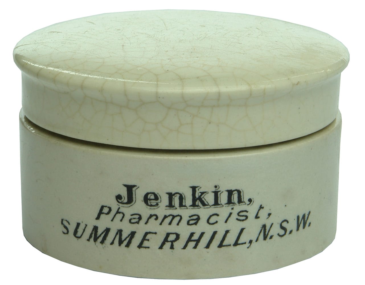 Jenkin Pharmacist Summerhill Ceramic Ointment Pot