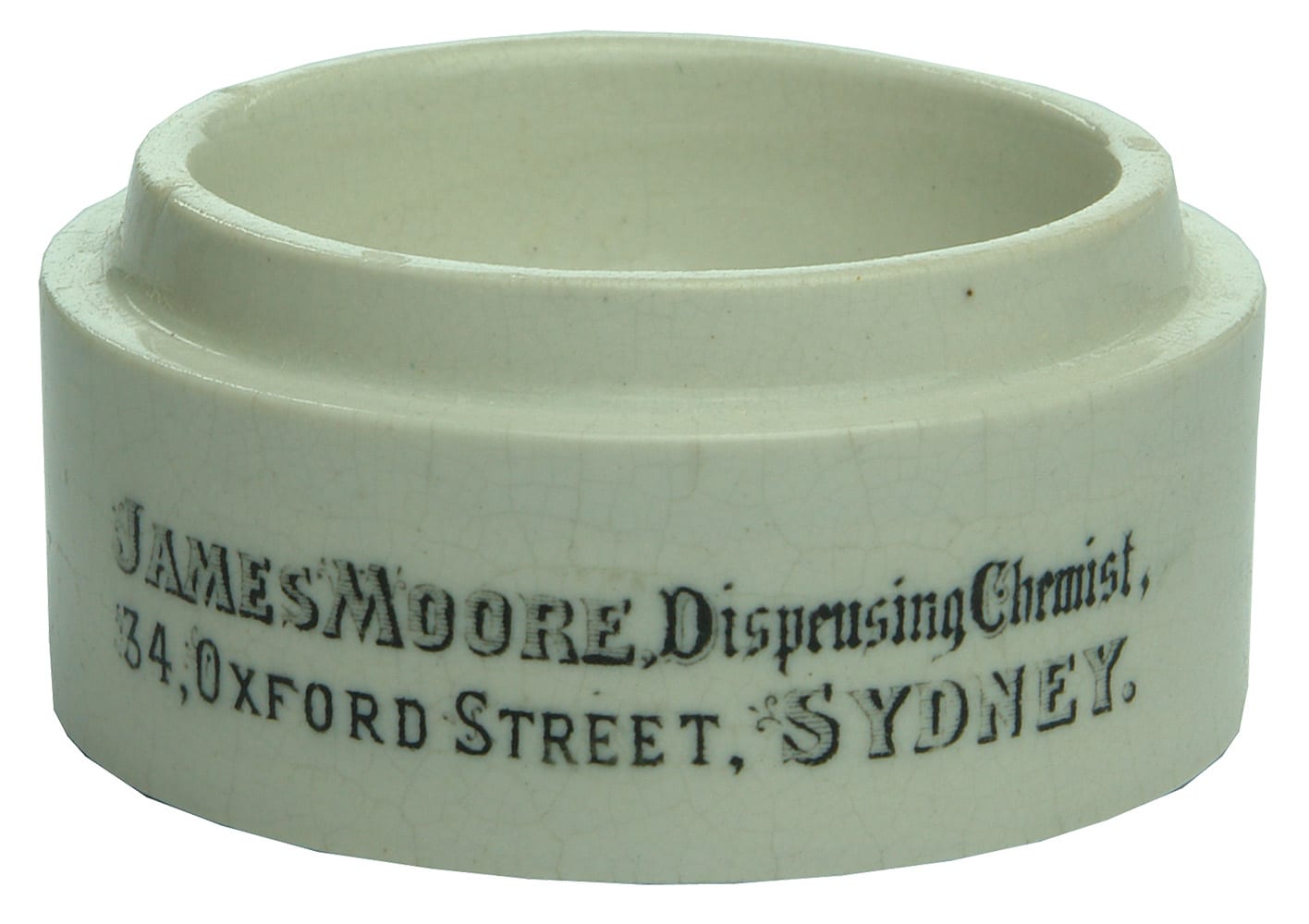 James Moore Dispensing Chemist Sydney Ceramic Pot