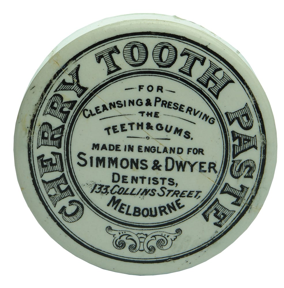 Simmons Dwyer Cherry Tooth Paste Melbourne Potlid