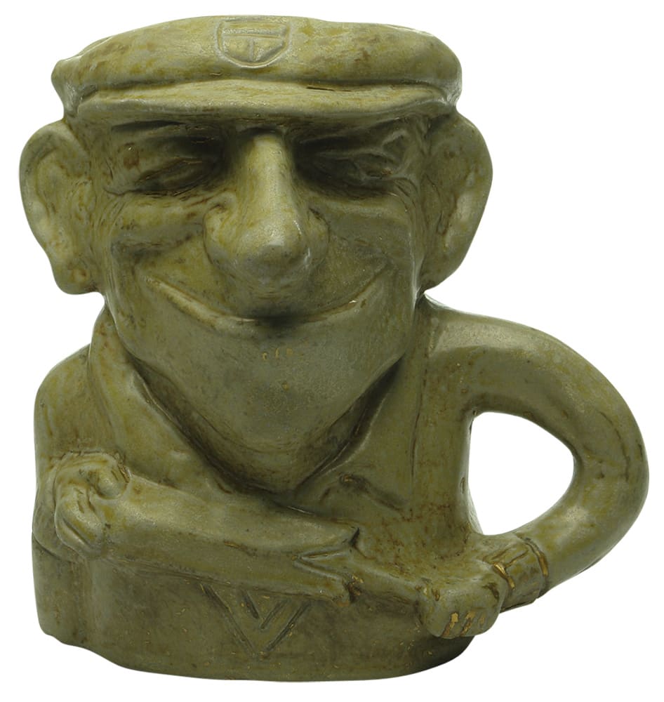 Donald Bradman Bendigo Pottery Stoneware Jug