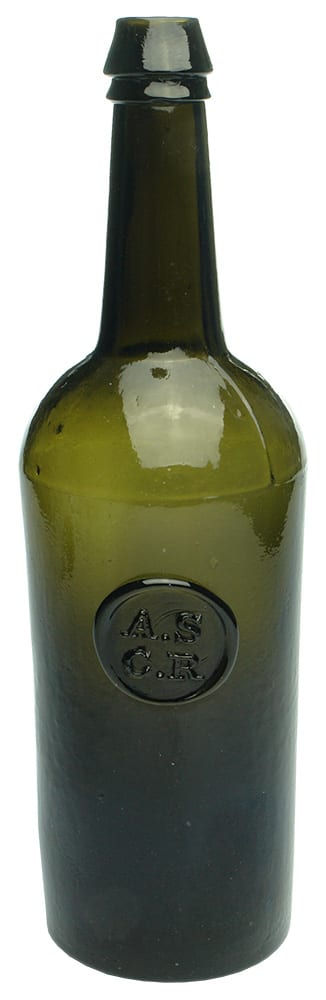 ASCR Sealed Antique Wine Bottle
