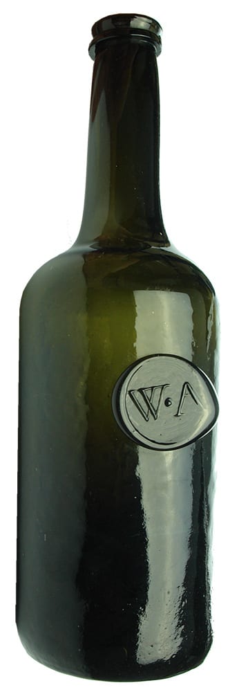 WA Sealed Antique Wine Bottle