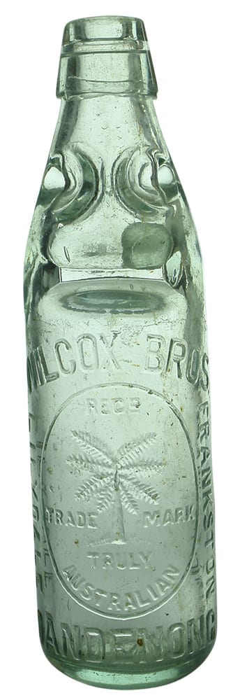 Wilcox Dandenong Lilydale Frankston Codd Bottle