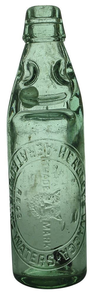 Headley's Wagga Aerated Spring Waters Codd Bottle