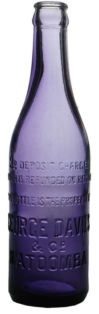George Davies Katoomba Purple Bottle
