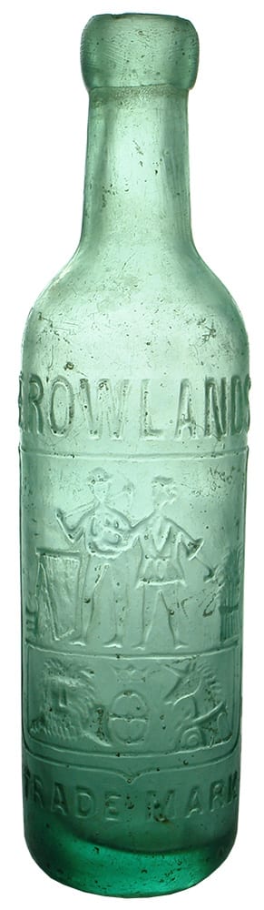 Rowlands Miner Farmer Ginger Ale Codd Bottle