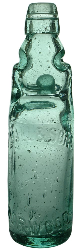 Hall Sons Norwood Reliance Patent Bottle