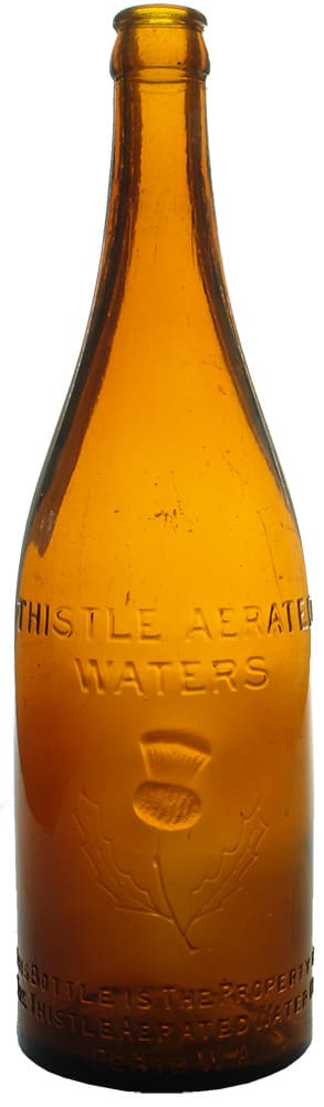 Thistle Aerated Waters Perth Crown Seal Bottle