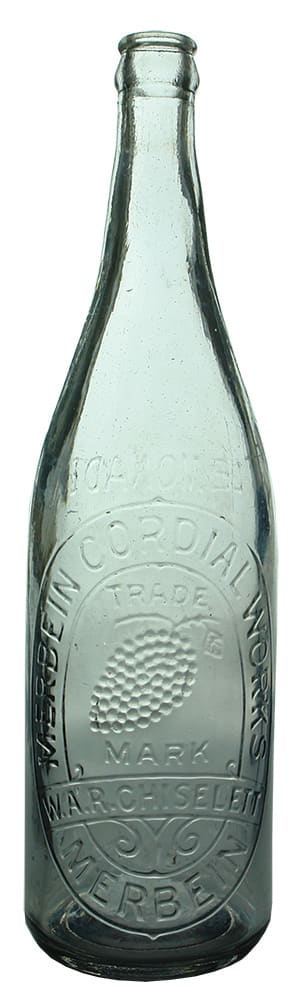 Merbein Cordial Works Chiselett Lemonade Bottle
