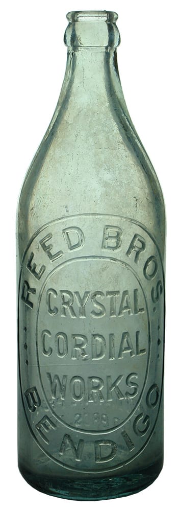 Reed Bros Bendigo Crystal Cordial Bottle