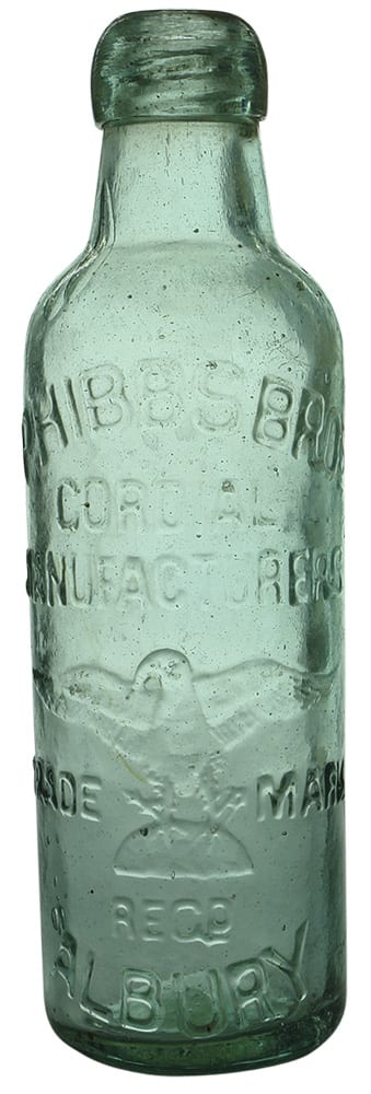 Phibbs Cordial Manufacturers Albury Eagle Bottle