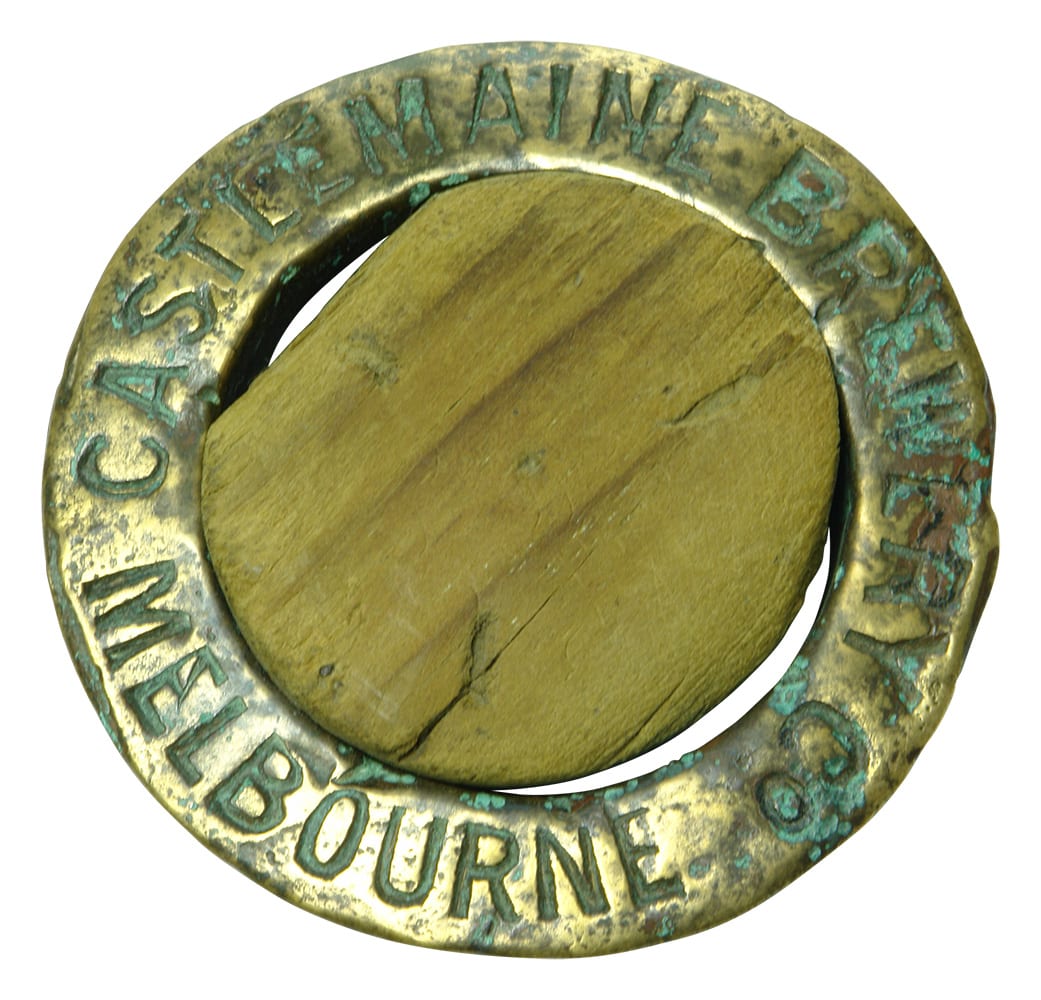 Castlemaine Brewery Melbourne Brass Barrel Bung