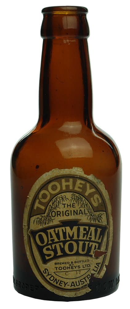Tooheys Oatmeal Stout Labelled Vintage Bottle
