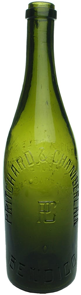Pritchard Chamberlain Bendigo Antique Beer Bottle