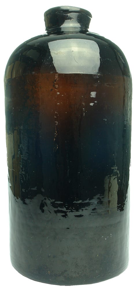 Black Glass Antique Jar