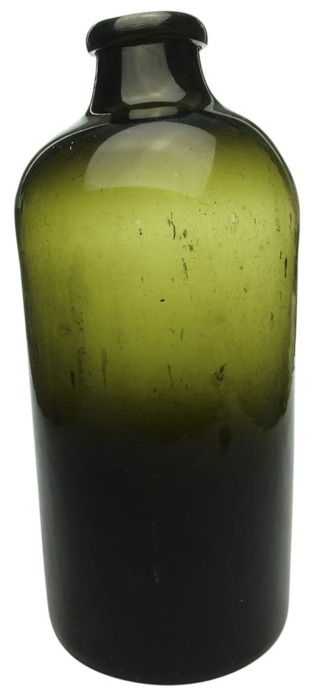 Black Round Chemist Pharmacy Glass Jar