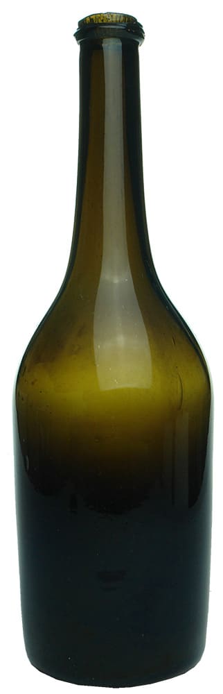 Dutch Flowerpot Black Glass Bottle